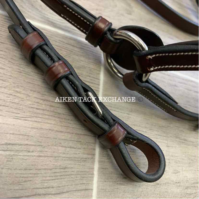 KL Select Italia Chase Figure 8 Bridle with Rubber Reins, Brand New, Size Full