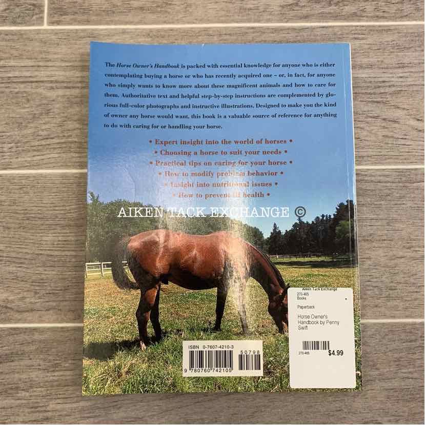 Horse Owner's Handbook by Penny Swift