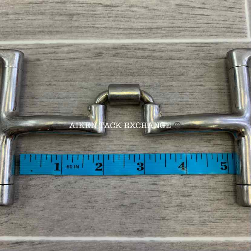 Myler Dee with Hooks Correctional Low Port Barrel Bit MB 27PB 5"
