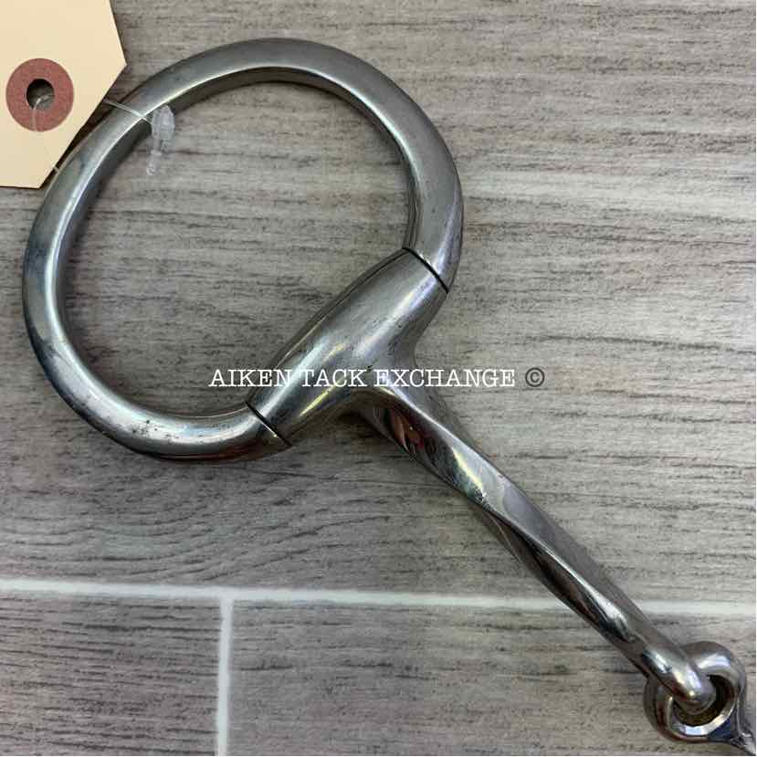 Single Joint Slow Twist Eggbutt Bit, 5.5"
