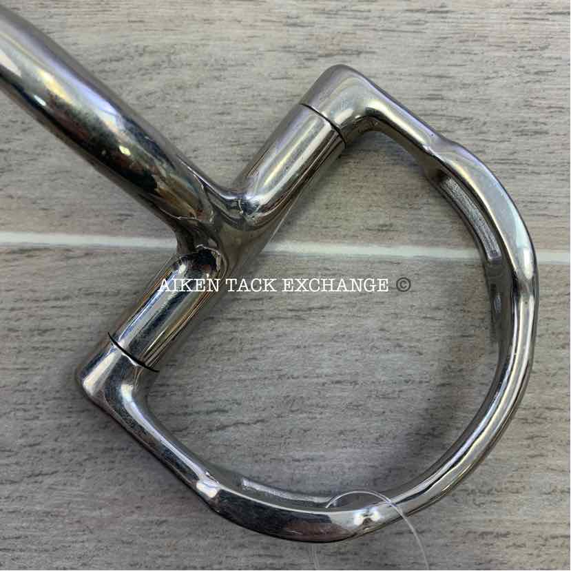 Myler D Ring Bit w/ Hooks and Comfort Snaffle Wide Barrel MB 02 4.5"