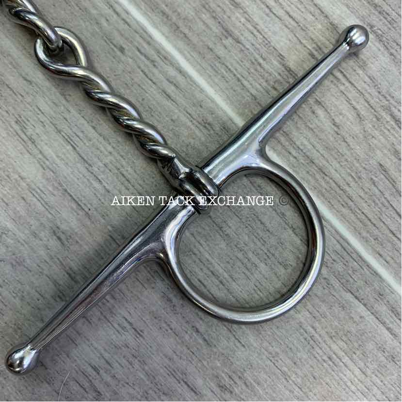 Full Cheek Single Joint Twisted Wire Bit 5"