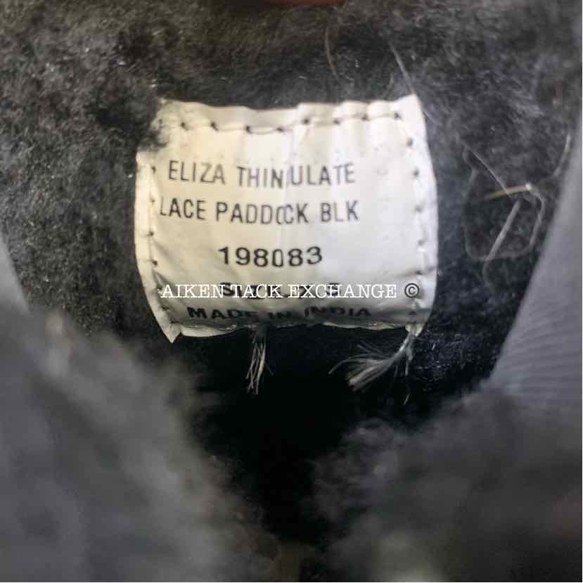 SmartPak Fleece Lined Paddock Boots, Lace Up & Back Zipper, Size 7.5