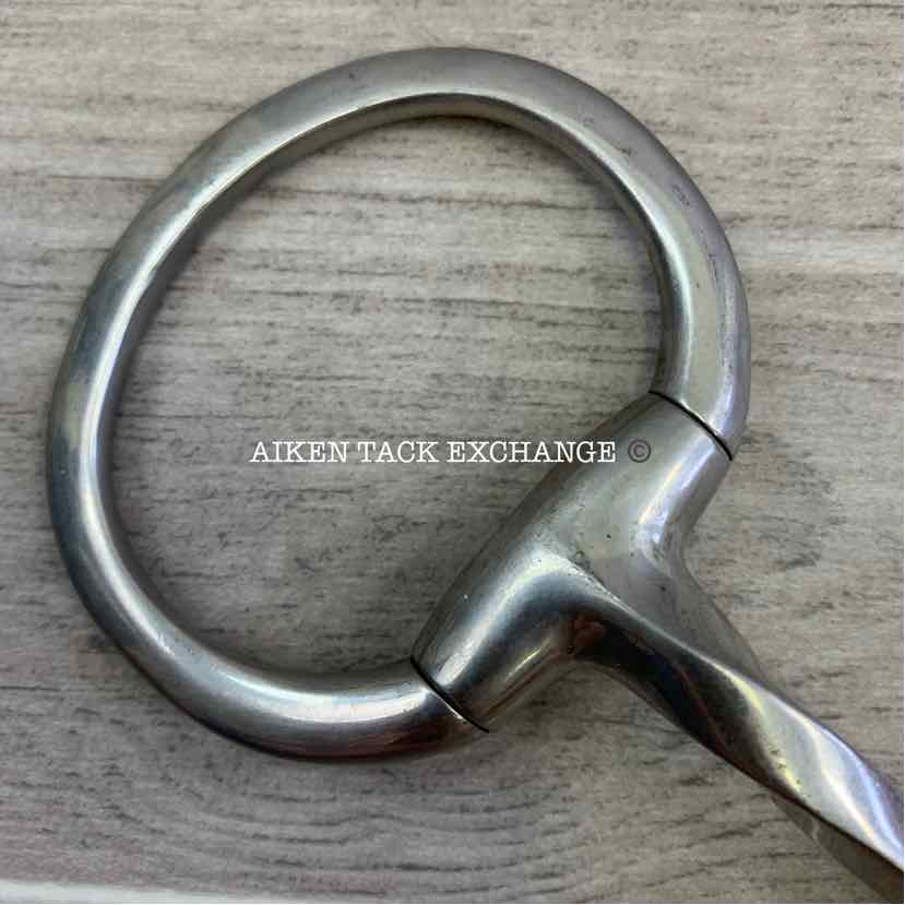 Single Joint Slow Twist Eggbutt Bit, 5.5"