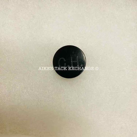Camden Hunt "C.H." Button, Black, Large