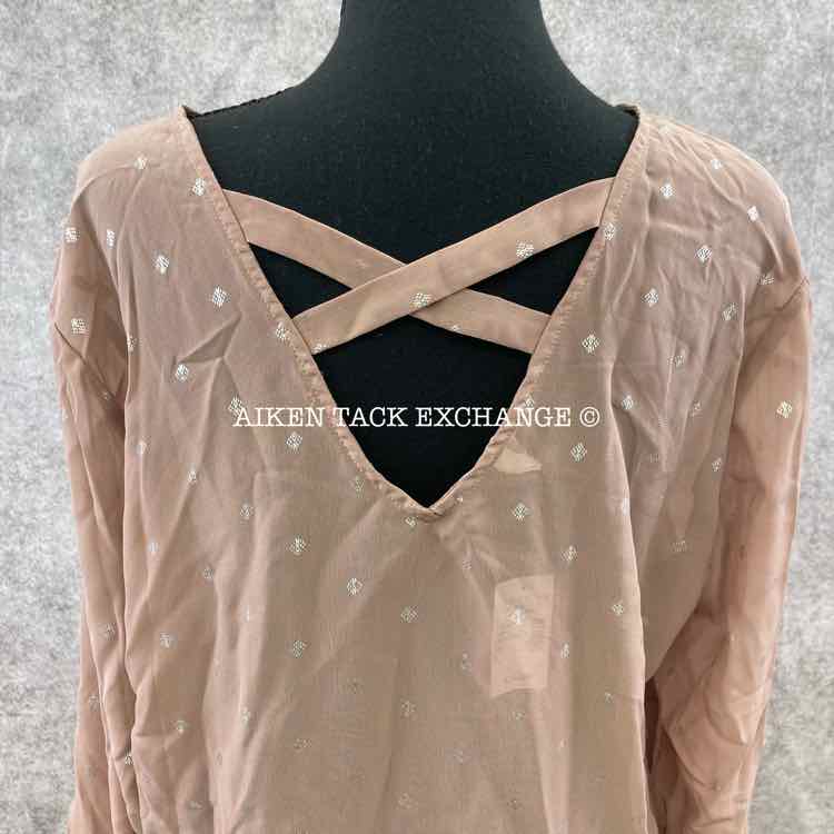 Maurices Long Sleeve Sheer Top, Plus Size 0 (Large)