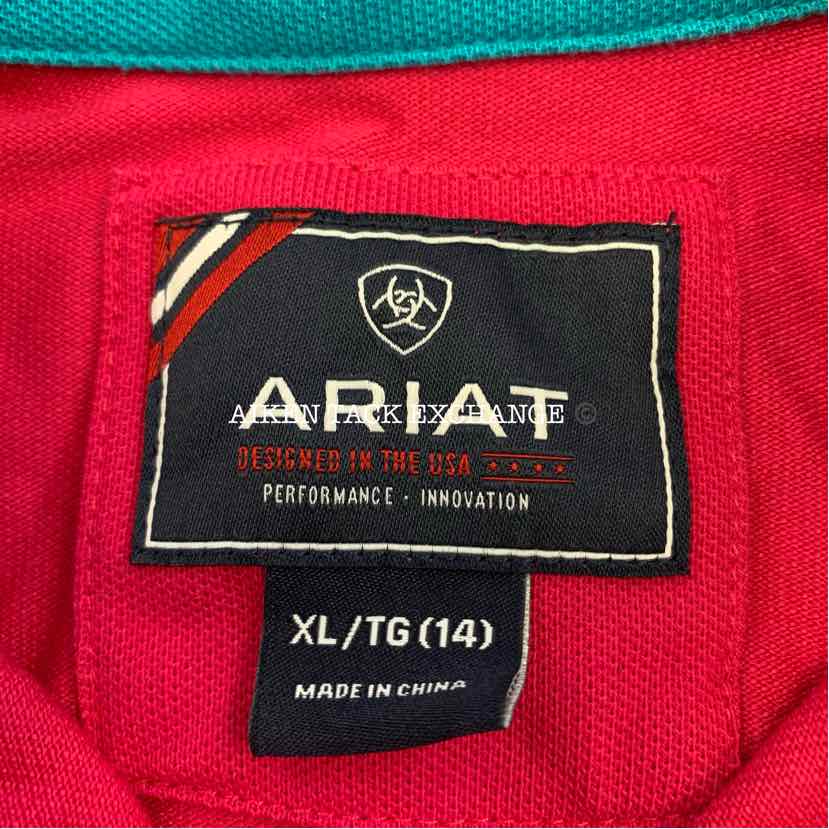 Ariat Short Sleeve Polo Top, Size X-Large
