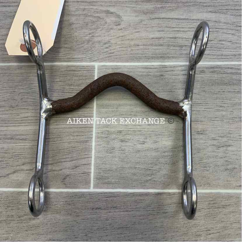 Bit Master Ported Sweet Iron Mullen Mouth Shank Bit 5"