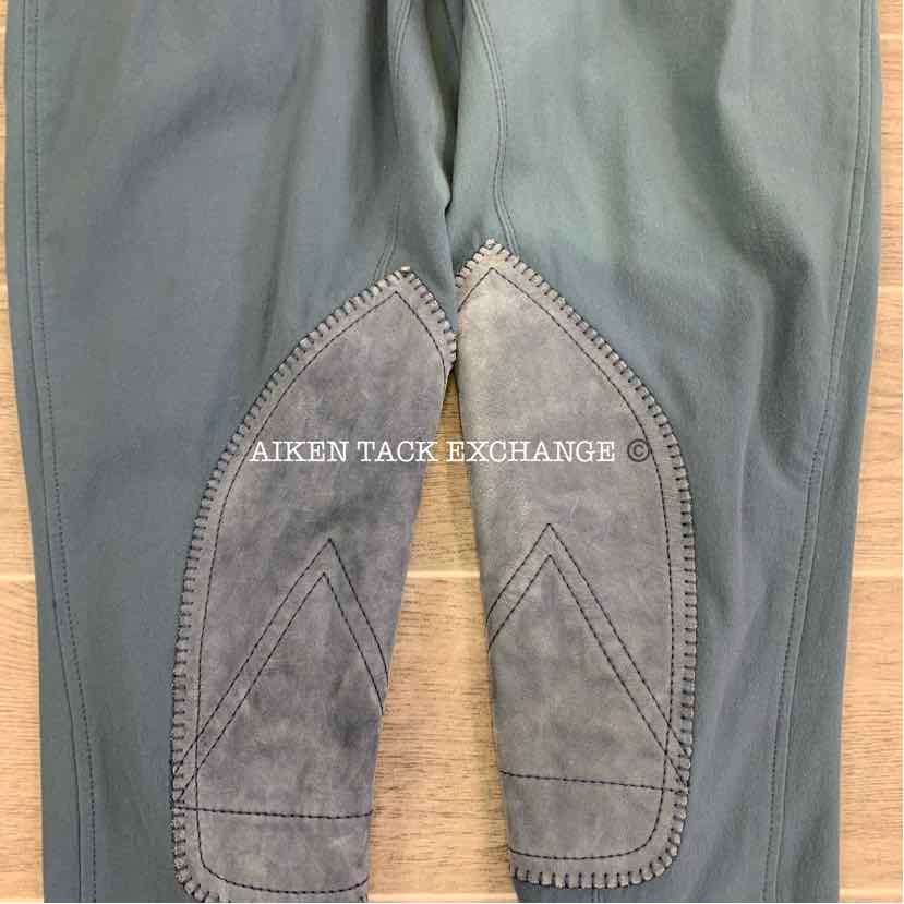Pikeur Front Zip Knee Patch Breeches, Size 26 L
