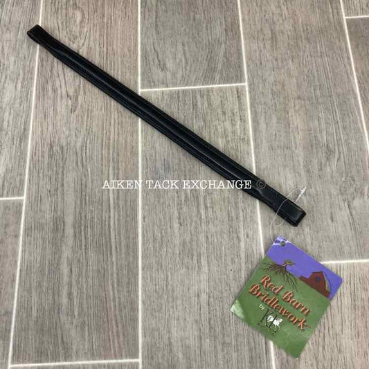 KL Select Redbarn Levade Plain Raised Brownband, Size Full (15") , Black Leather