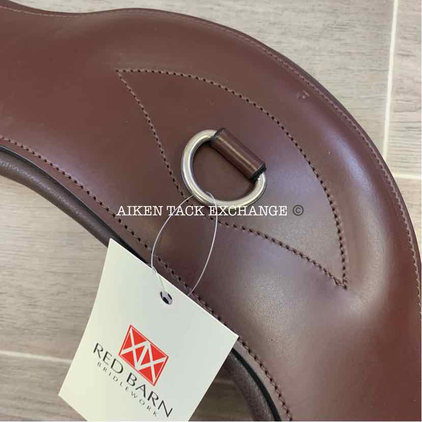 KL Select Red Barn Balance Anatomic Shoulder Relief Dressage Girth, Brown, 22"