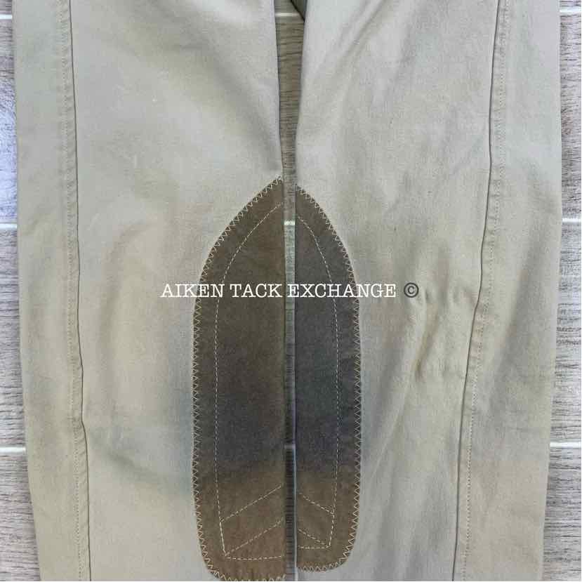 Tailored Sportsman Trophy Hunter Front Zip Knee Patch Breeches, Size 10 R