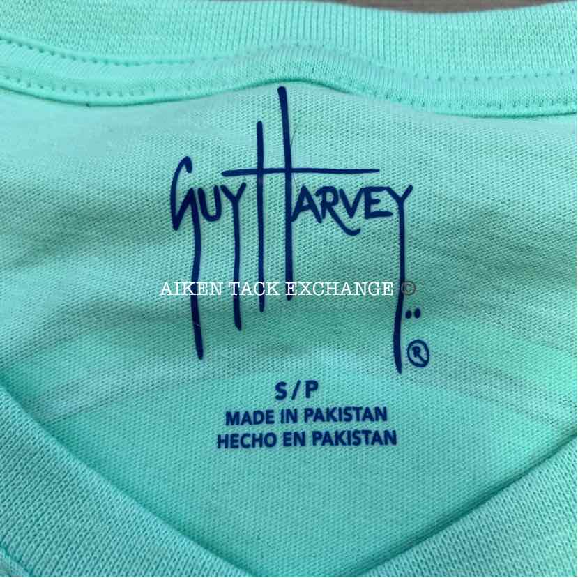 Guy Harvey Short Sleeve V-Neck T-Shirt, Small