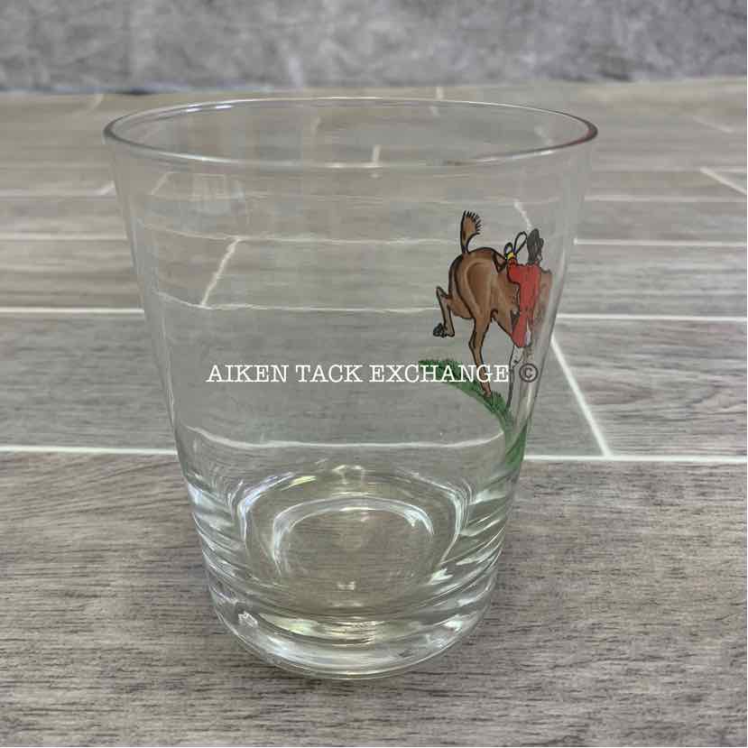 Hunt Scene Old Fashion Glass