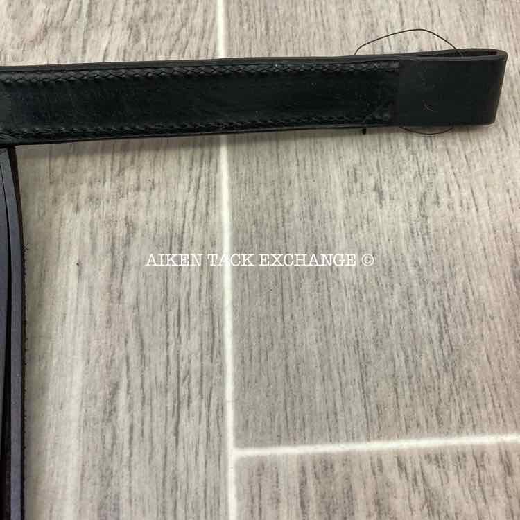 15" No Fly Zone Browband, Black Leather