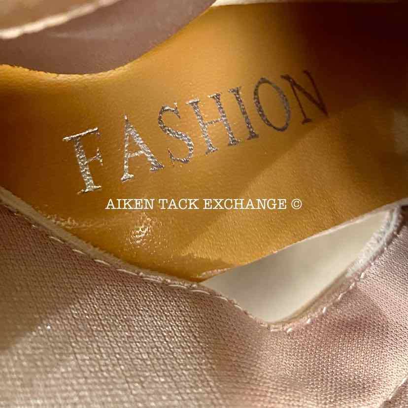 Women's 8, Fashion Peep Toe Bootie Heels, Light Pink:Arielle's Wardrobe: Footwear:Fashion:The Aiken Tack Exchange