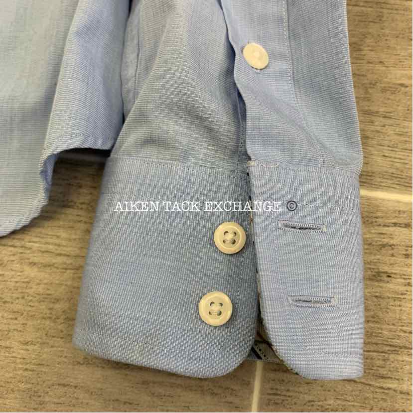Essex Classics CoolMax Long Sleeve Show Shirt, Blue, Size 34