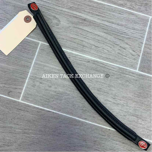 Courbette Padded Plain Raised Browband, Size Pony 14.5"