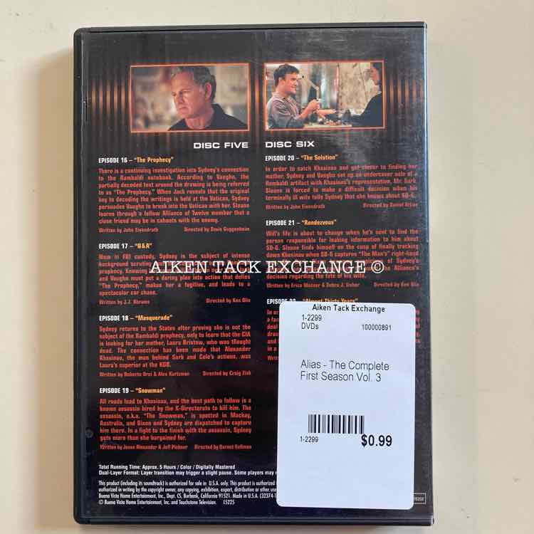 Alias - The Complete First Season Vol. 3
