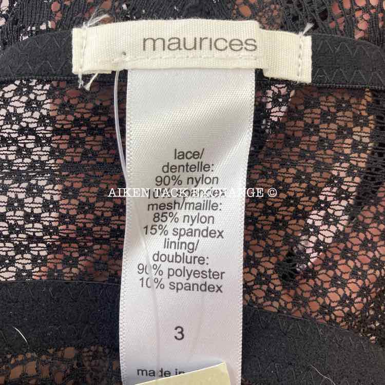 Maurices Lace Racer Back Bralette, Women's 3 (1X)