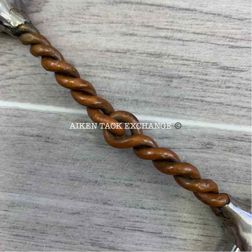 Single Joint Copper Twisted Wire Sliding Gag Bit 5"