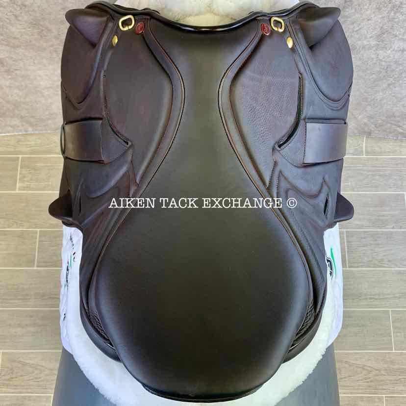 2023 MaxFlex Eventer Monoflap Jump Saddle, 17.5" Seat, Flex Tree - Adjustable (Custom Gullet), Wool Flocked Panels