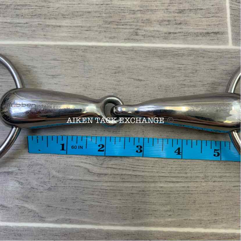 Stubben Single Jointed Hollow Mouth Loose Ring Bit, Brand New, 5"