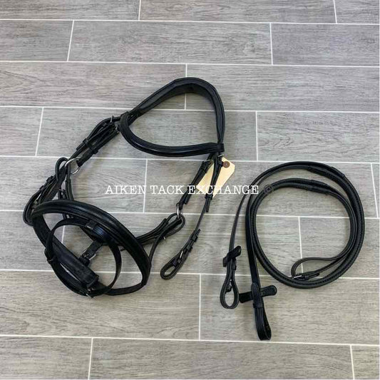 Anatomic Flash Bridle w/ Rubber Reins, Size Full