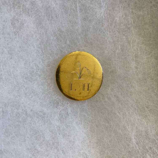 Lowcountry Hounds "LH" Buttons, Brass, Large:Foxhunting Accessories: Aiken Tack Exchange:The Aiken Tack Exchange