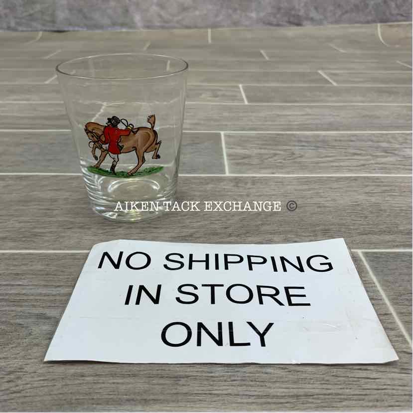 Hunt Scene Old Fashion Glass