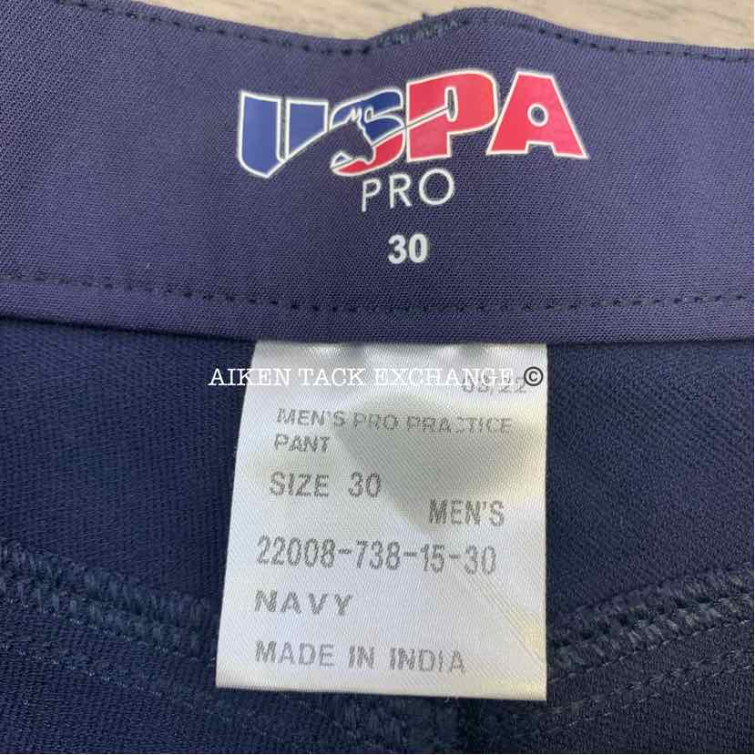 USPA Pro Silicone Grip Breeches, Size 30