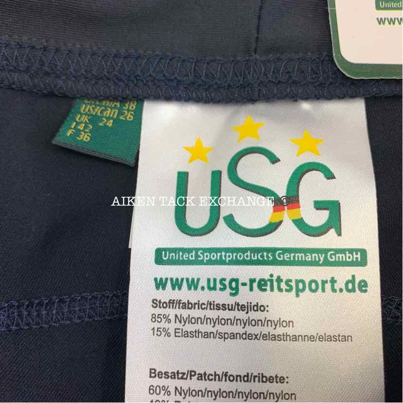 USG by KL Select Jill Silicone Full Seat Riding Tights, Size 26