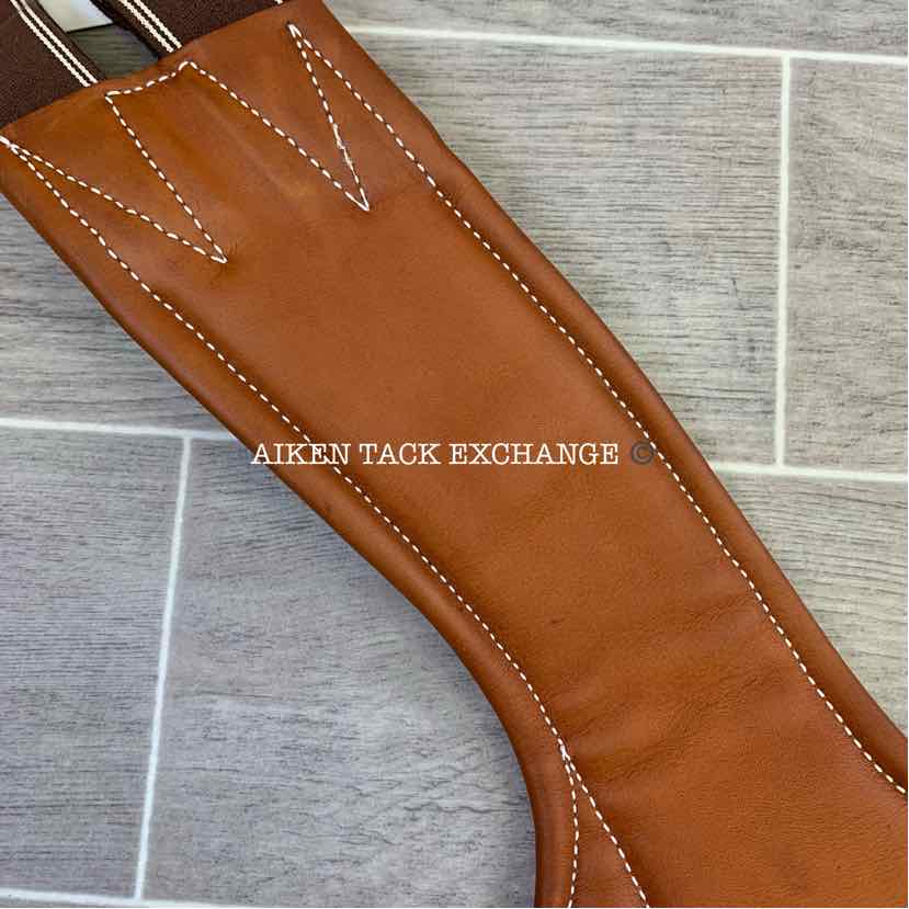 Butet Ergonomic Belly Guard Stud Girth, Brown, 50", Brand New