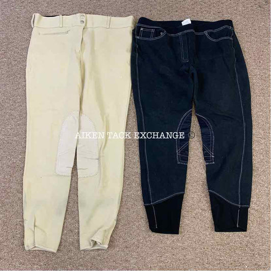 BARGAIN BREECHES: TuffRider Newbury Knee Patch Size 34 & TuffRider Knee Patch Size 34