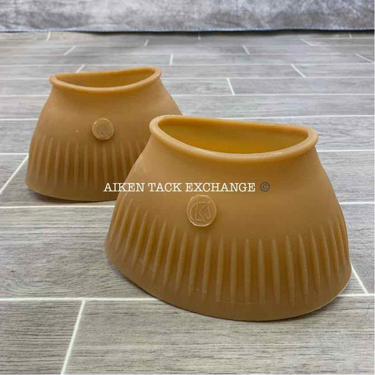 KL Select Italian Rubber Bell Boots, Size V - Extra Large, Gum, Brand New