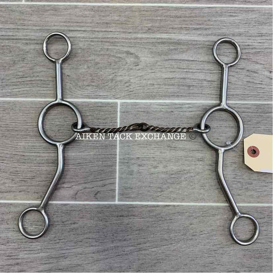 Maheu Single Joint Twisted Sweet Iron Gag Bit 5"