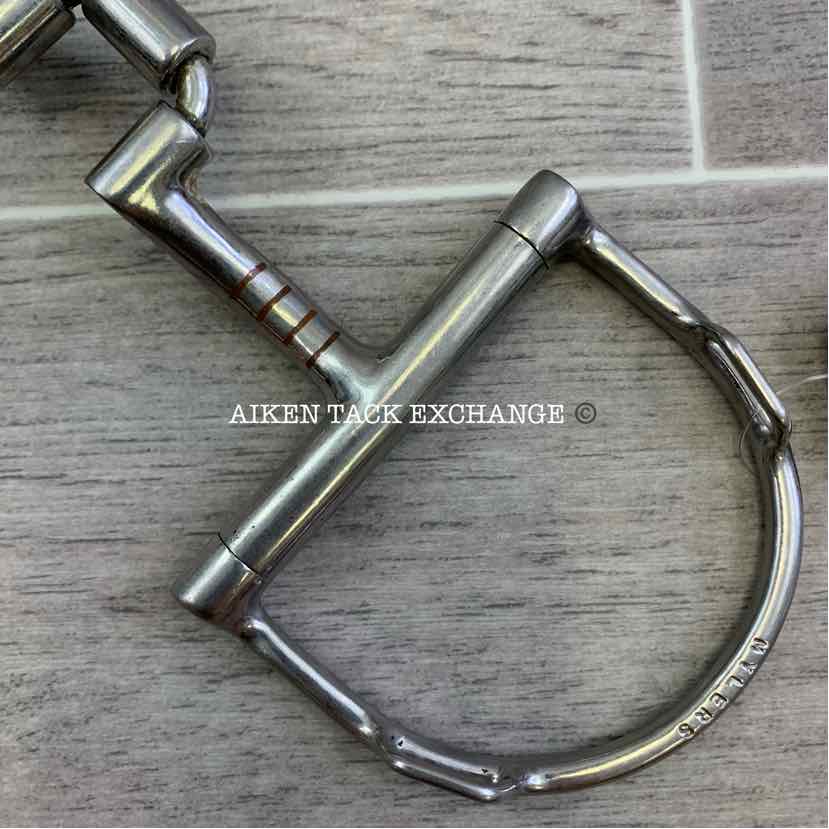 Myler Dee with Hooks Correctional Low Port Barrel Bit MB 27PB 5"