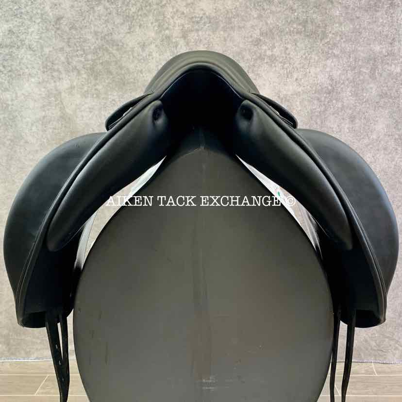 2018 Equipe Oracle Monoflap Dressage Saddle, 18" Seat, Normal Flap, Medium Wide Tree, Foam Panels