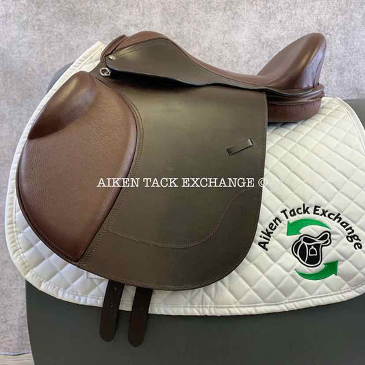 **SOLD** Treeless All Purpose English Saddle, Brown Leather, 17.5" Seat