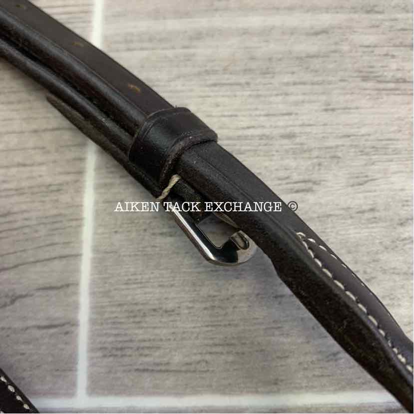 Bridleway Plain Raised Standing Martingale, Dark Havana, Size Pony, Brand New