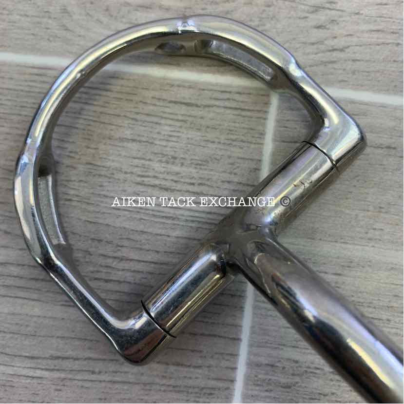 Myler D Ring Bit w/ Hooks and Comfort Snaffle Wide Barrel MB 02 4.5"