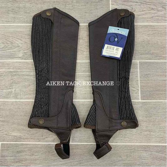 Ovation Pro Top Grain Half Chaps, Size Childs 16-18