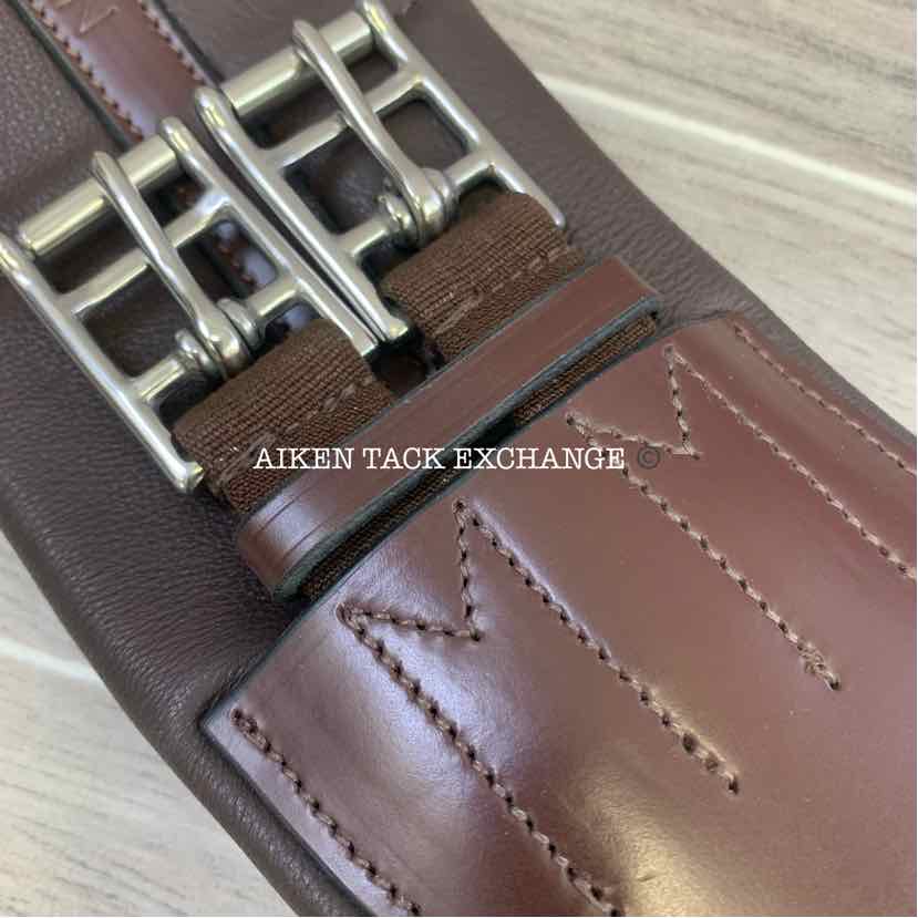 KL Select Red Barn Balance Anatomic Shoulder Relief Dressage Girth, Brown, 22"