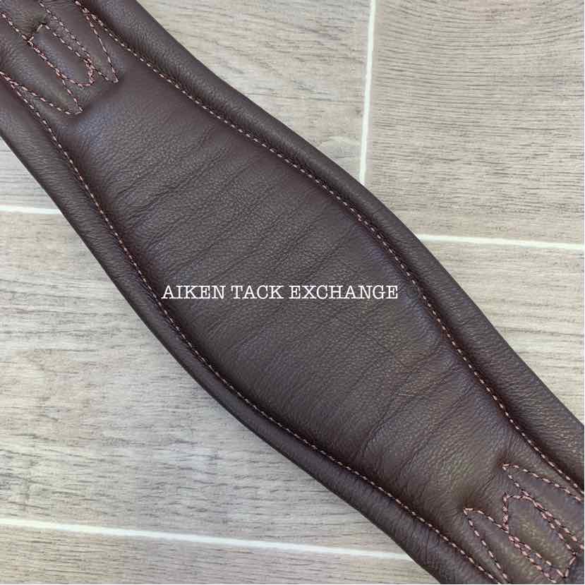 KL Select Red Barn Smart Contour Dressage Girth, Brown, 22"
