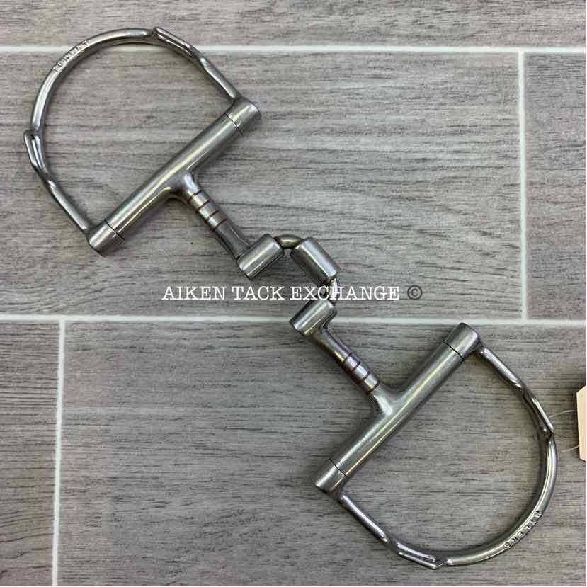 Myler Dee with Hooks Correctional Low Port Barrel Bit MB 27PB 5"