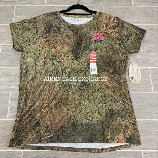 Mossy Oak Mossy Brush Camo Camouflage Short Sleeve T-Shirt, Size XL, Brand New