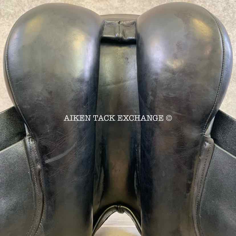 **SOLD** 1997 County Competitor Dressage Saddle, 17" Seat, Medium Wide Tree, Wool Flocked Panels