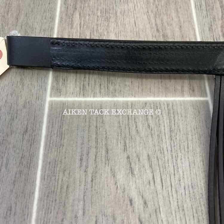 15" No Fly Zone Browband, Black Leather