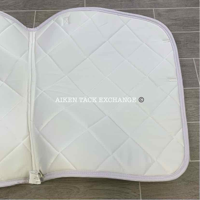 HKM Dressage Saddle Pad, White (has stains)