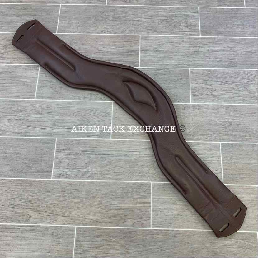 KL Select Red Barn Balance Anatomic Shoulder Relief Dressage Girth, Brown, 30"